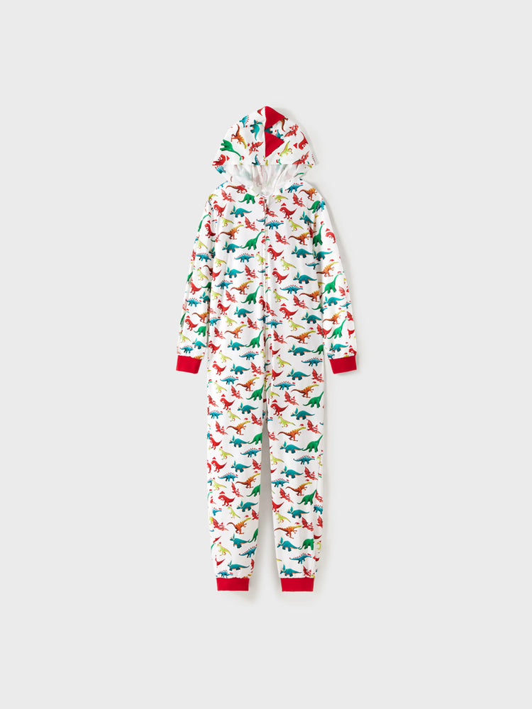 Christmas Family Matching Pajamas with 3D Design Onesie PJS with Christmas Socks Multi-color