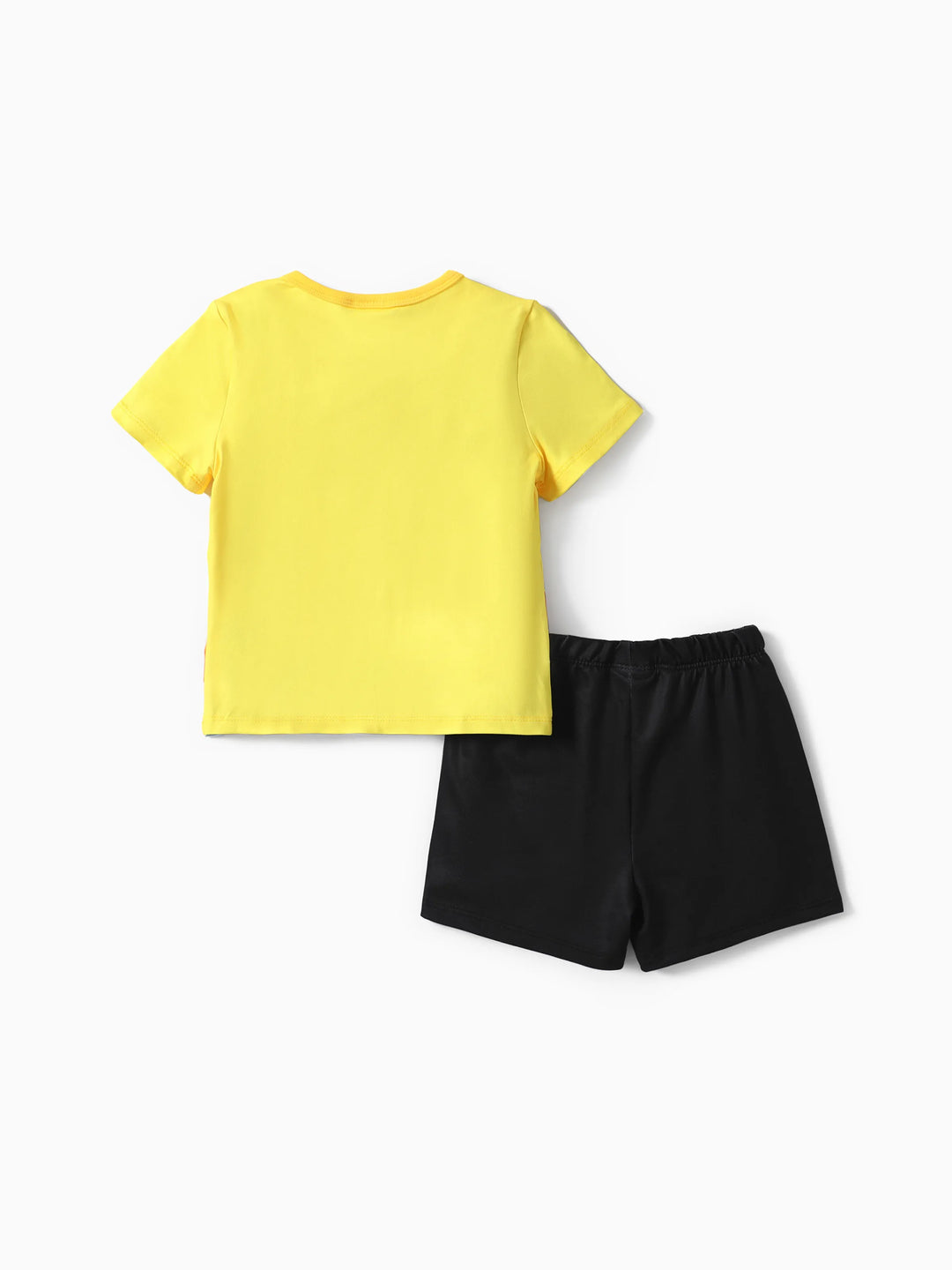 PAW Patrol Kleinkind Mädchen/Jungen 2 Stück Charakter Regenbogen Print T-Shirt mit Shorts Sportliches Set gelb