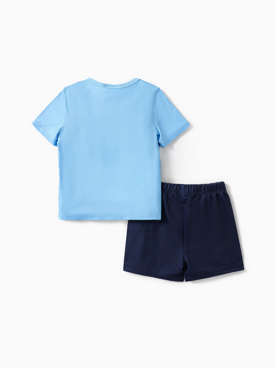 Ensemble sport 2 pièces pour garçon de la Pat' Patrouille Chase, t-shirt imprimé arc-en-ciel et short, bleu