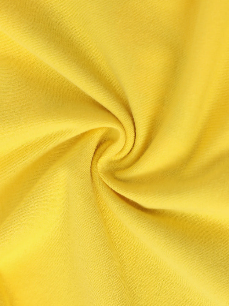 2-teiliges Set mit verspieltem T-Shirt und Cargo-Shorts für Kleinkinder und Jungen gelb