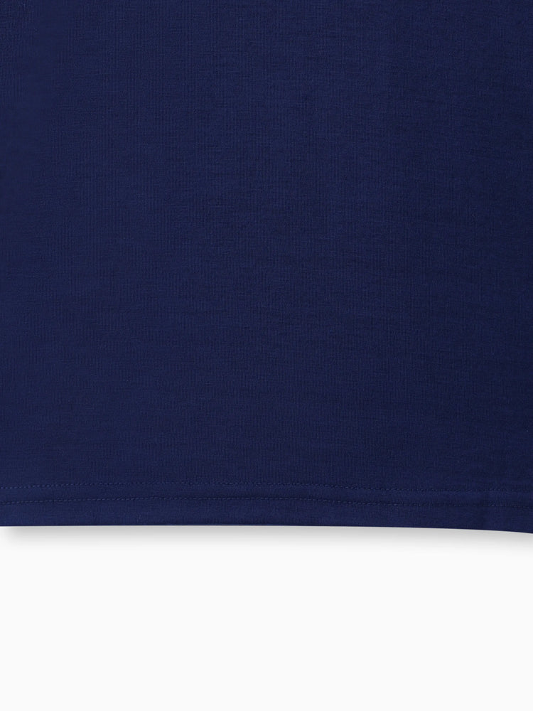 Ensemble 2 pièces t-shirt et short décontractés à imprimé lettres colorblock pour tout-petit garçon, bleu foncé