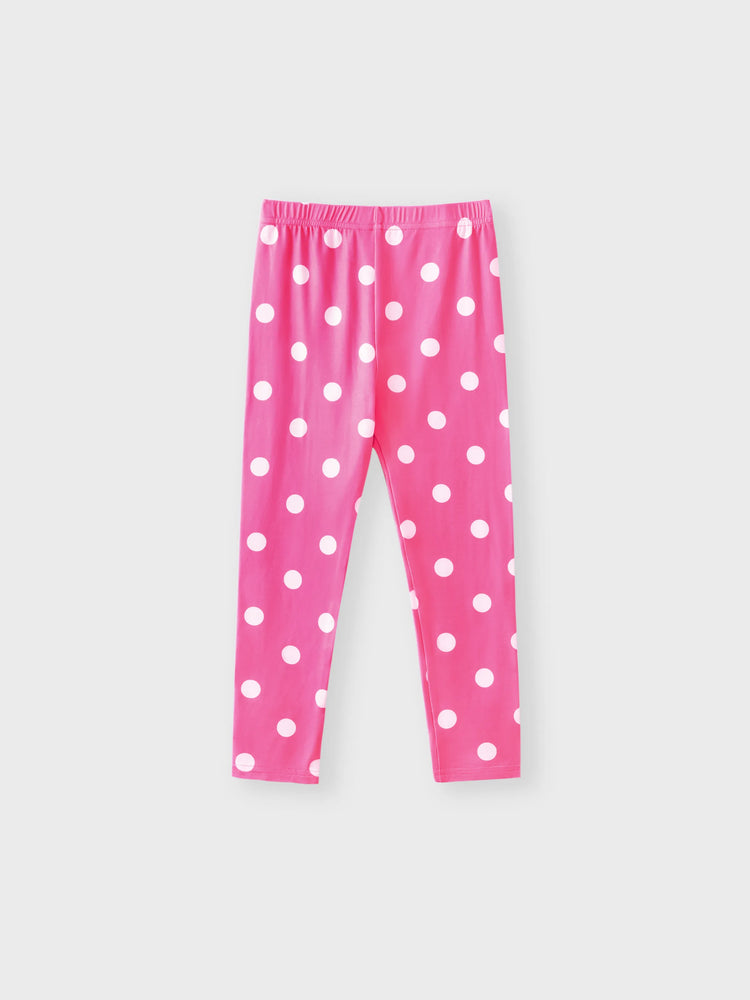 Ensemble 2 pièces pour petite fille, imprimé floral, nœud papillon, volants, haut-bas, sans manches, t-shirt et pantalon à pois, rose