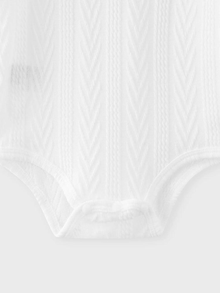 Baby Girl Outfits 3-piece Ruffled Cable Knit Textured White Sweater, Button Design Brown Skirt and Headband Set Brown