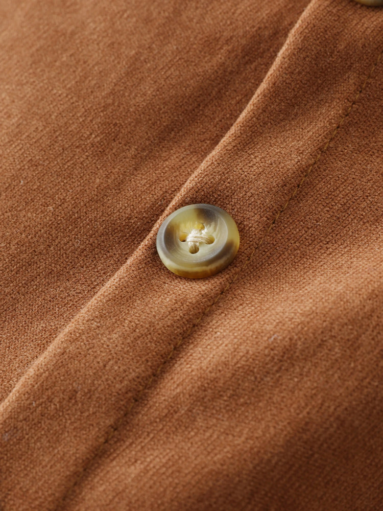 Baby Girl Outfits 3-piece Ruffled Cable Knit Textured White Sweater, Button Design Brown Skirt and Headband Set Brown