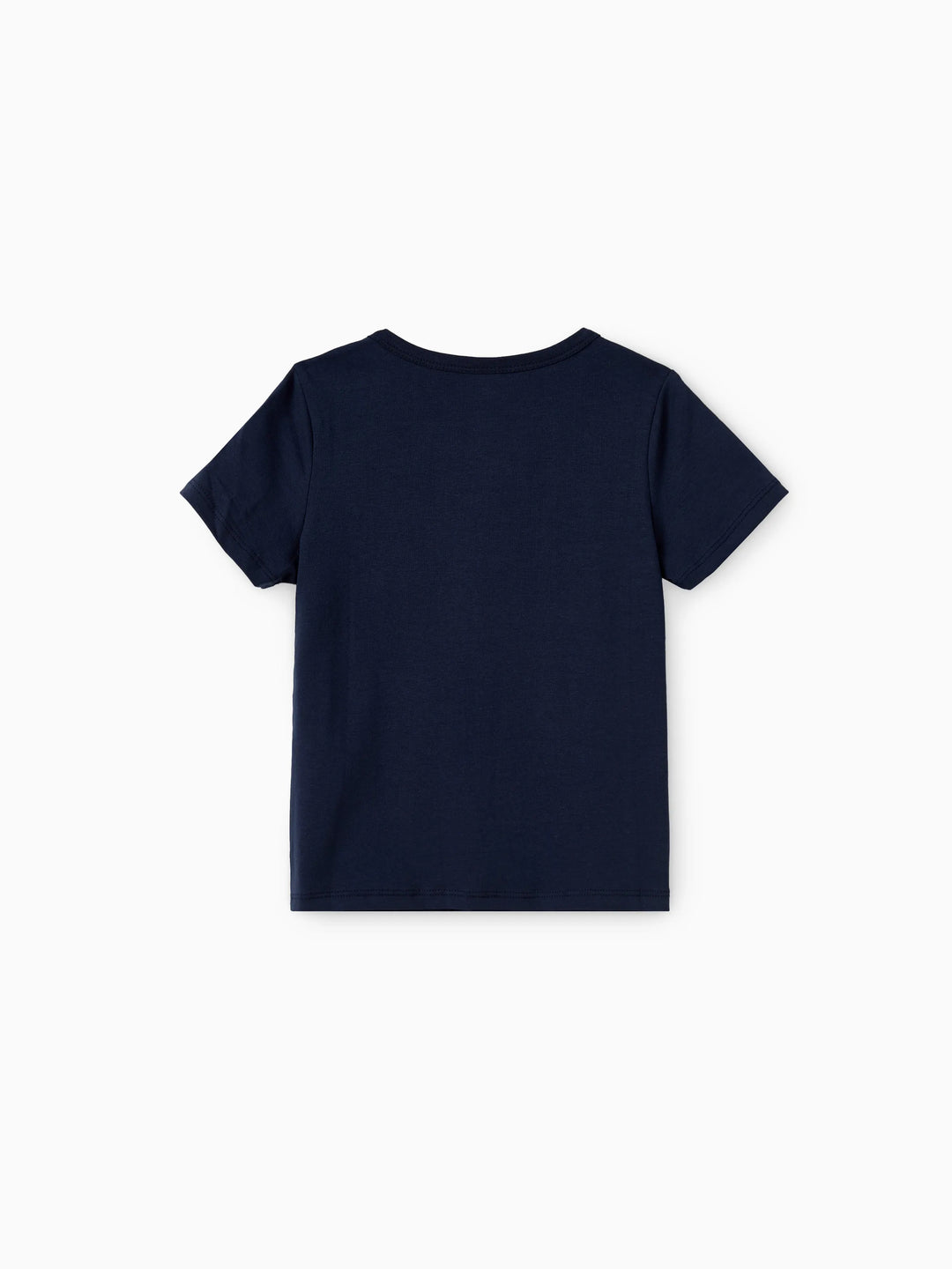 Papa und Ich Familien-Matching Sets mit Blumenmuster-Panel schwarzes T-Shirt und V-Ausschnitt Trägerkleid mit verdecktem Druckknopf Dunkelblau