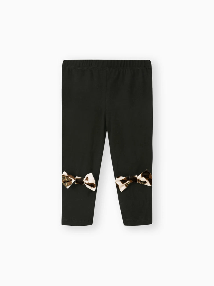 Baby Mädchen Kleidung 3pcs Leopard Rüschen Top und Leggings mit Stirnband Set Aprikose