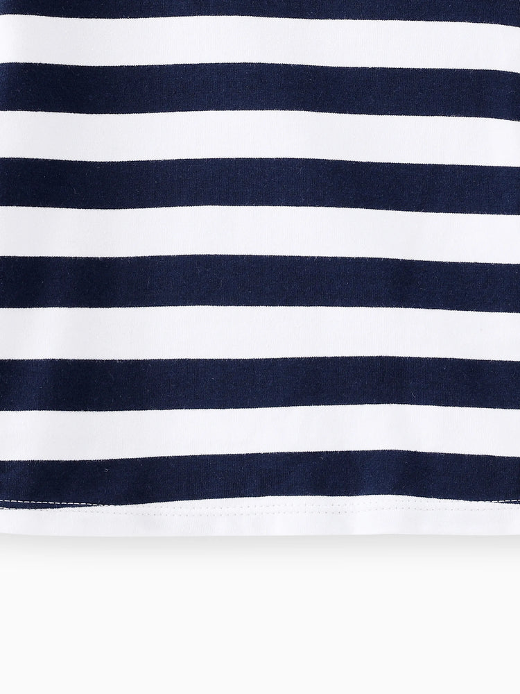 2pcs Baby Boy Airplane Pattern Hanging Strap Set Dark Blue