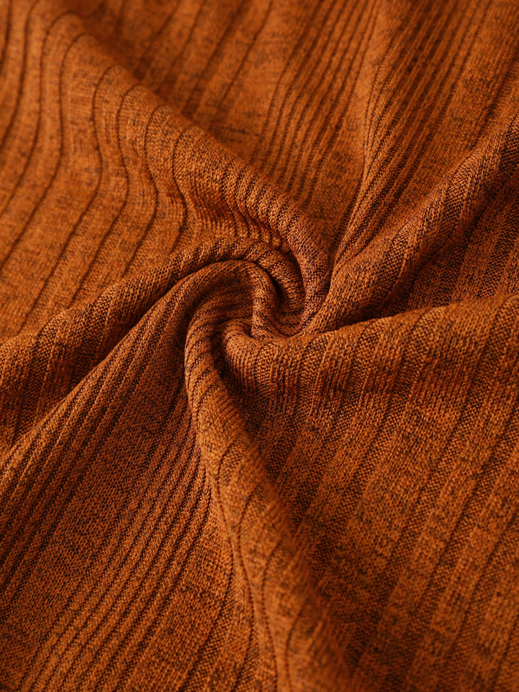 Toddler Girl Solid Color Flutter Sleeve Dress Coffee