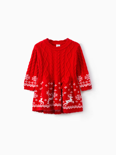 Robe de Noël rouge pour bébé fille