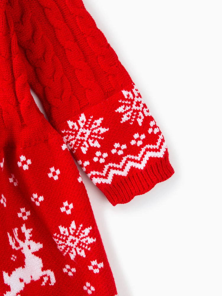 Baby Mädchen Weihnachten Süßes Kleid  rot