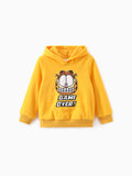 Sweat à capuche unisexe en polaire de coton Garfield Game Over pour tout-petit/enfant, jaune