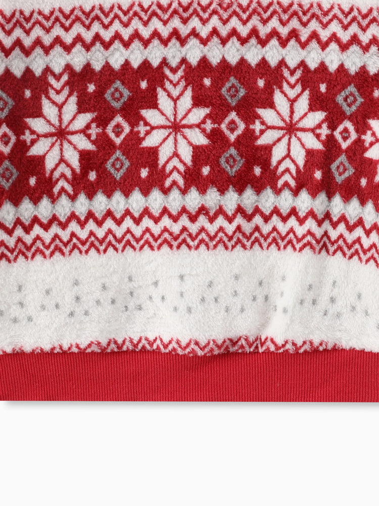 Christmas Toddler Boy/Girl Snowflake Sweatshirt Red