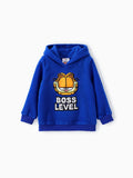 Sweat à capuche en polaire coton Garfield Game Over pour tout-petit/enfant garçon, bleu
