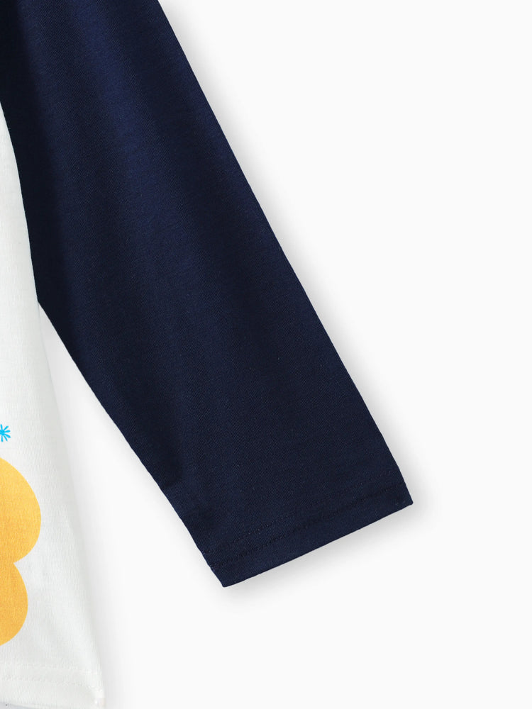 Ensemble pyjama 2 pièces Pat'Patrouille pour tout-petit garçon, Marshall Chase, t-shirt à manches longues et pantalon en polaire, bleu