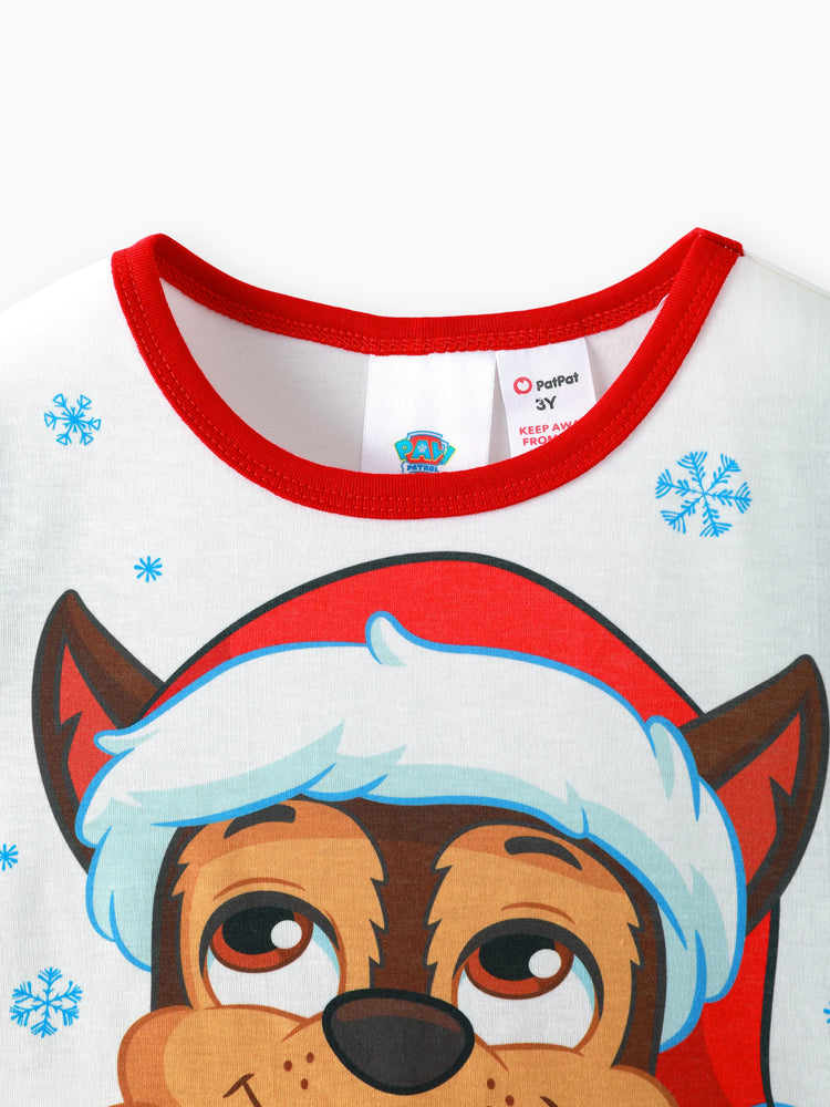 Ensemble pyjama 2 pièces Pat'Patrouille pour tout-petit garçon, Marshall Chase, t-shirt à manches longues et pantalon en polaire, bleu