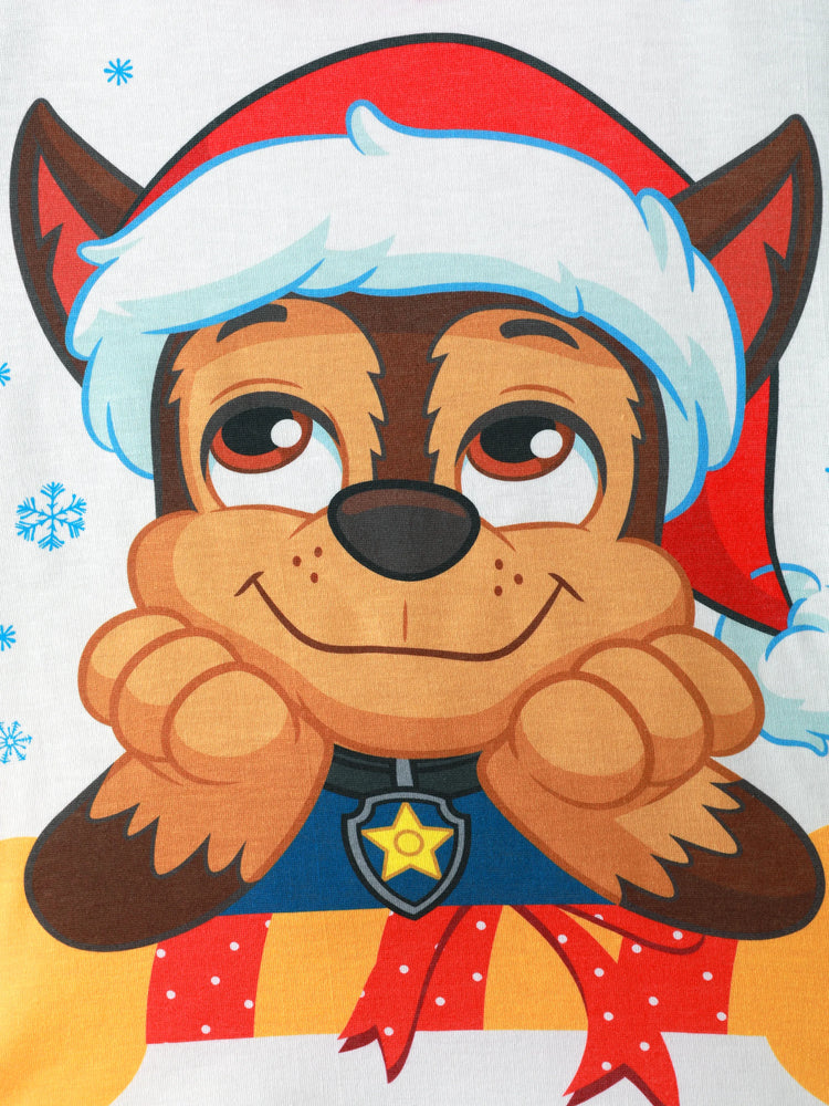 Ensemble pyjama 2 pièces Pat'Patrouille pour tout-petit garçon, Marshall Chase, t-shirt à manches longues et pantalon en polaire, bleu