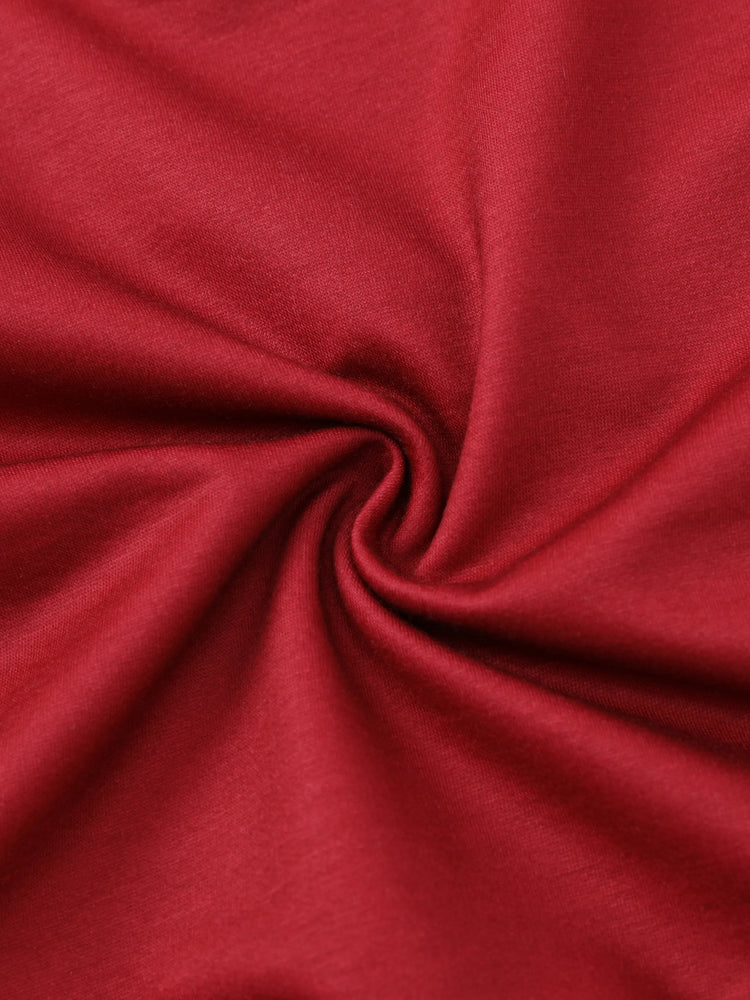 Toddler Girl Cute Rabbit Print Polka dots Pullover Sweatshirt Burgundy