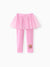Paw Patrol Toddler Girl Skye Shinny Star Print Tulle Skirt Leggings Pink