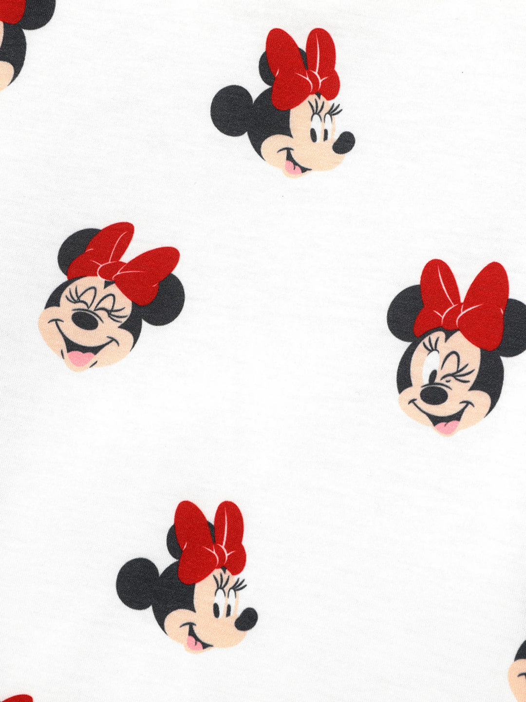 Ensemble 2 pièces Disney Mickey et ses amis pour petite fille, imprimé Minnie, body à manches longues et jupe à imprimé floral avec nœud, noir et blanc
