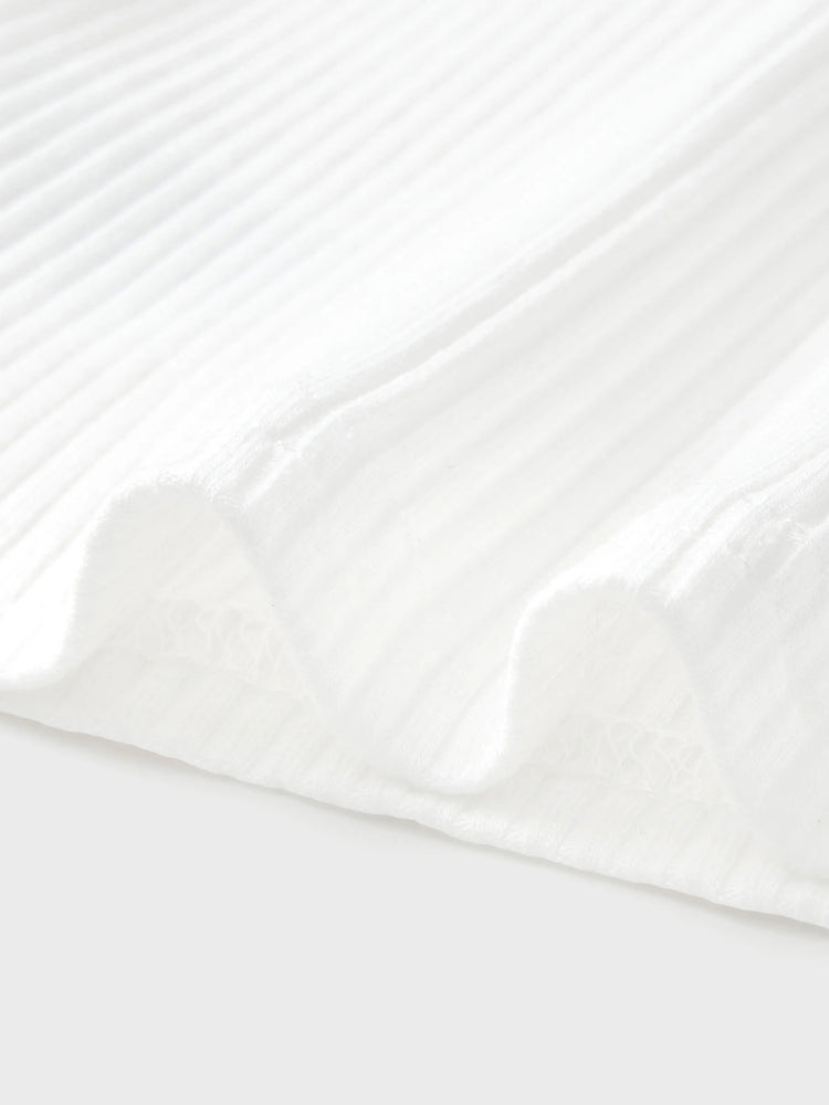 Ensemble 3 pièces pour bébé fille, 95 % coton côtelé, t-shirt à manches courtes à volants, jupe à nœud et bandeau, rose