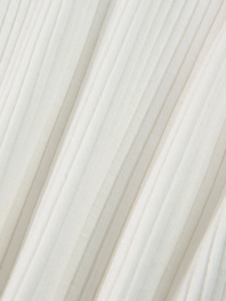 Ensemble 2 pièces pour bébé fille, robe à manches longues et volants, couleur unie, rouge