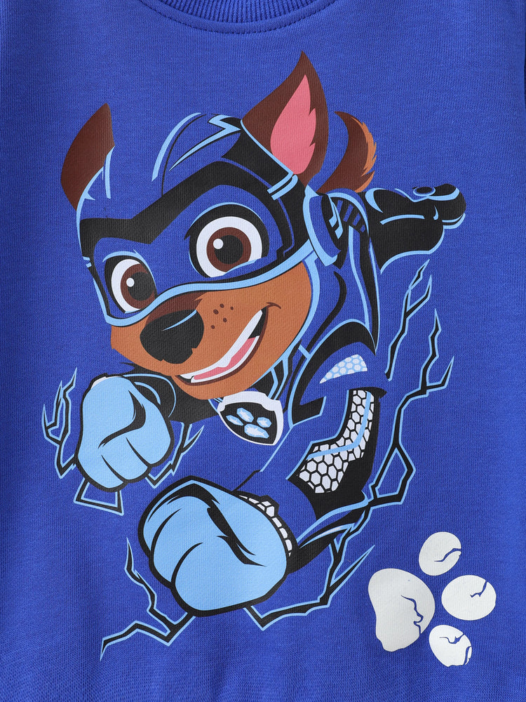 PAW Patrol Toddler Boy 2pcs Chase Glow in the Dark Sweatshirt and Pants Set Blue