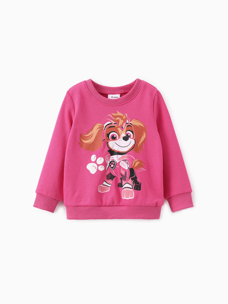 PAW Patrol Toddler Girl 2pcs Skye Glow in the Dark Sweatshirt and Pants Set Roseo