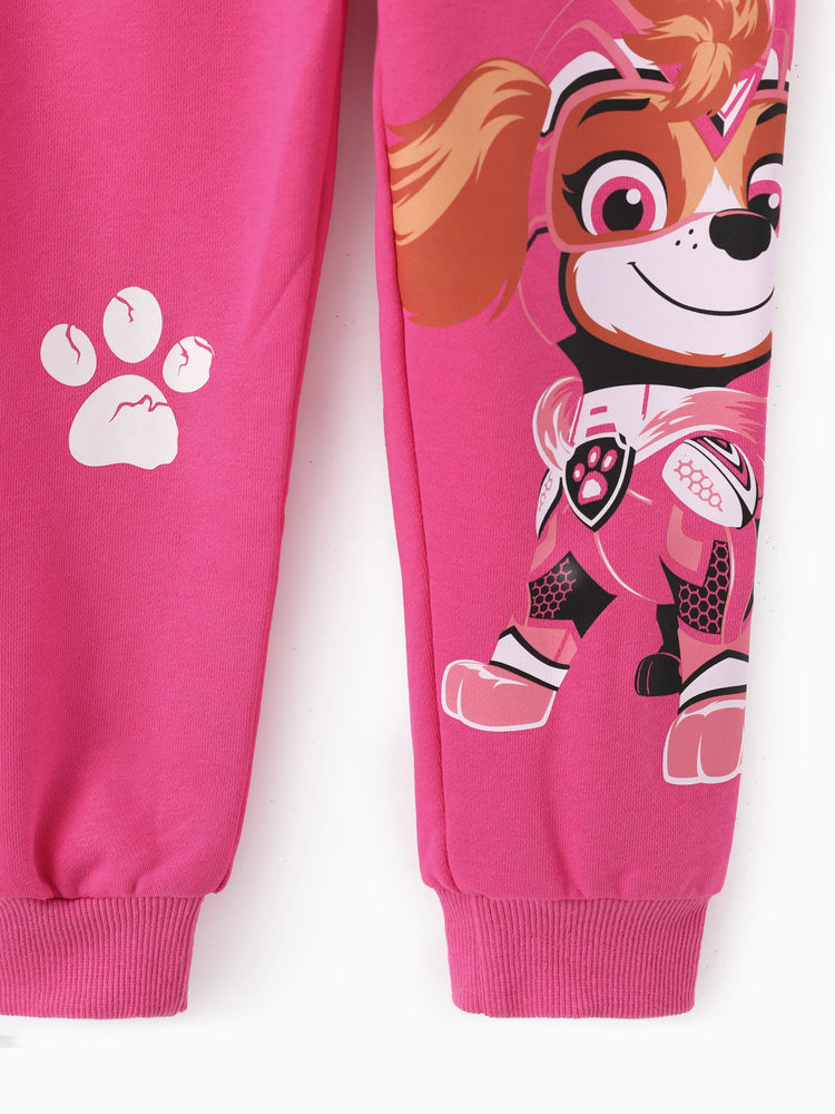 PAW Patrol Toddler Girl 2pcs Skye Glow in the Dark Sweatshirt and Pants Set Roseo