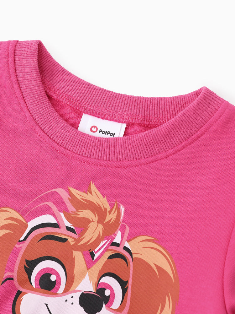 PAW Patrol Toddler Girl 2pcs Skye Glow in the Dark Sweatshirt and Pants Set Roseo