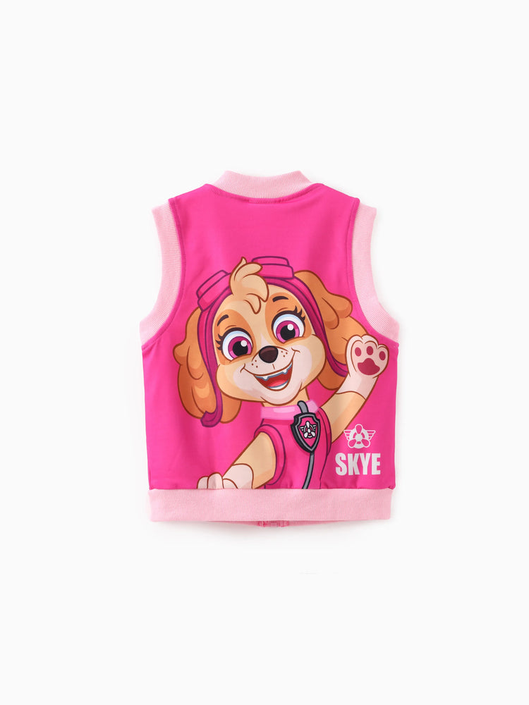 PAW Patrol Toddler Girl Skye 1pc Character Print Vest Pink
