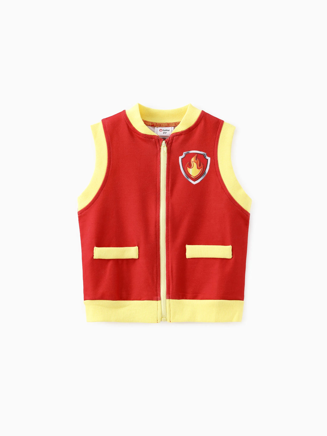 Chaleco con estampado de personaje de Paw Patrol para niño pequeño Marshall Boy, 1 pieza, rojo