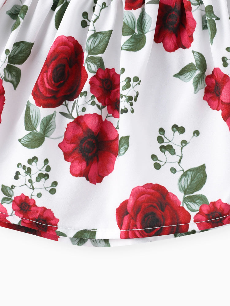 Baby Girl 3pcs Sweet Off-Shoulder Tee and Denim Jeans and Heandband Set Red