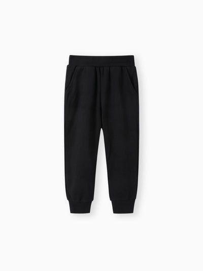 Baby / Toddler Solid Pocket Casual Pants Black
