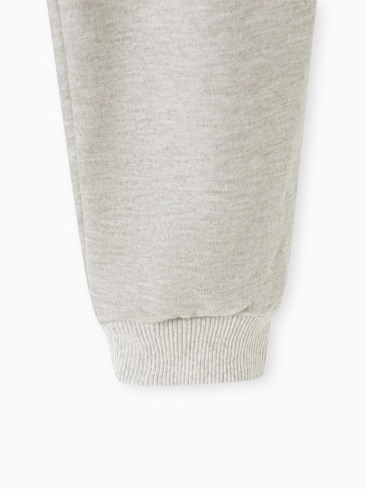 Pantalon décontracté à poches solides pour bébé/enfant, gris