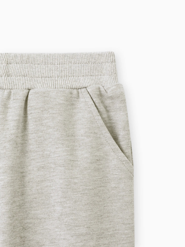 Pantalon décontracté à poches solides pour bébé/enfant, gris