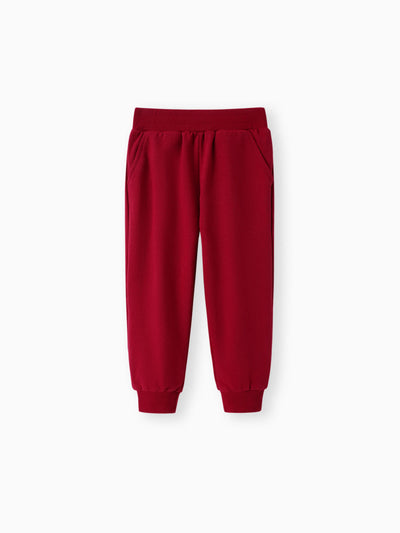 Baby / Toddler Solid Pocket Casual Pants Red