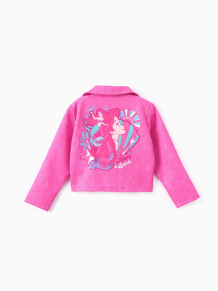 Ensemble 2 pièces veste et débardeur pour petite fille Disney Princess Ariel Roseo