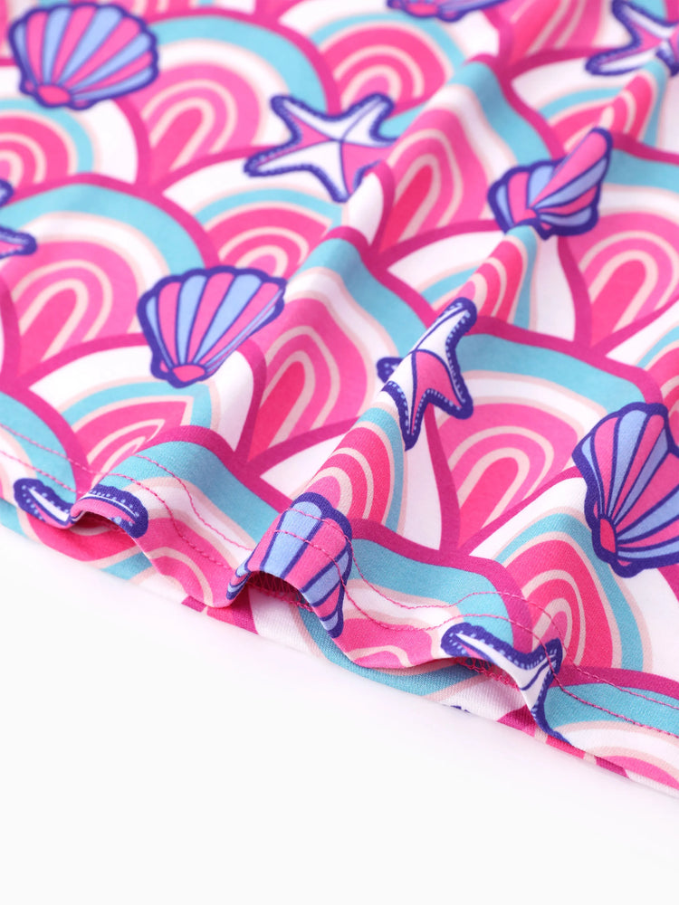 Ensemble 2 pièces veste et débardeur pour petite fille Disney Princess Ariel Roseo