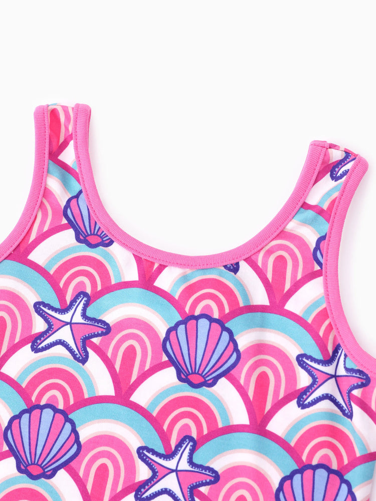 Ensemble 2 pièces veste et débardeur pour petite fille Disney Princess Ariel Roseo