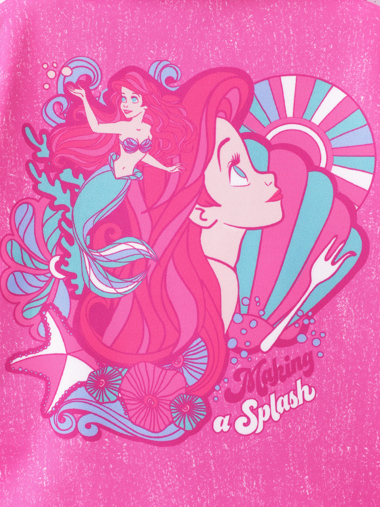 Ensemble 2 pièces veste et débardeur pour petite fille Disney Princess Ariel Roseo