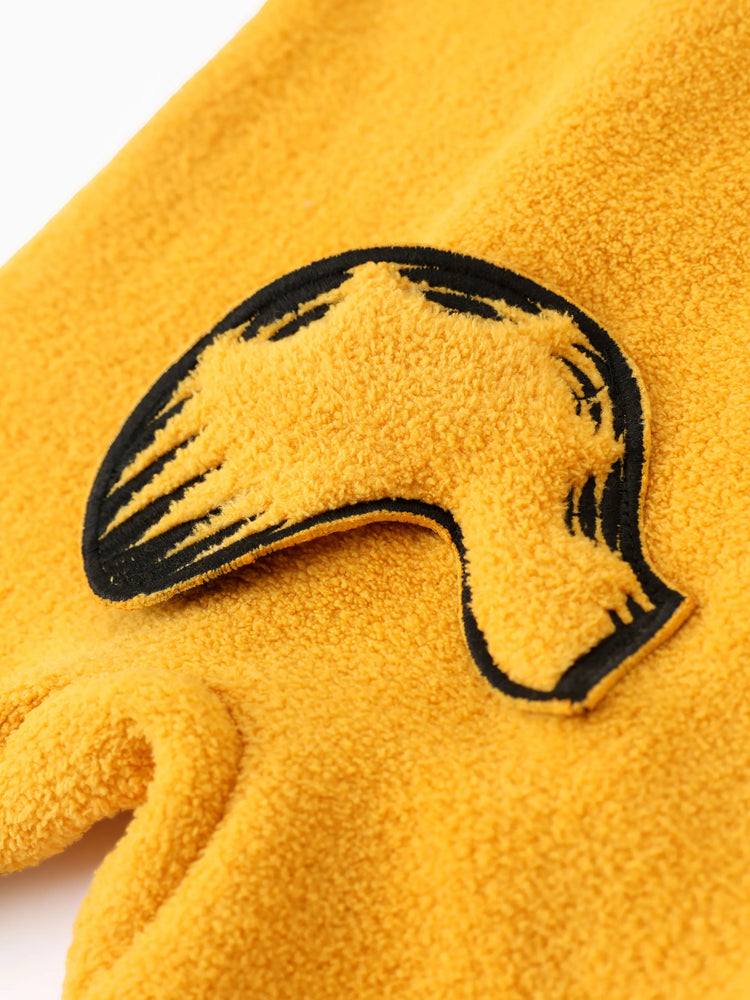 Combinaison polaire à capuche et manches longues pour bébé fille/garçon Garfiel, orange