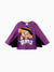 PAW Patrol Toddler Girl 1pc Halloween Skye Batwing Glow-in-the Dark T-shirt Purple