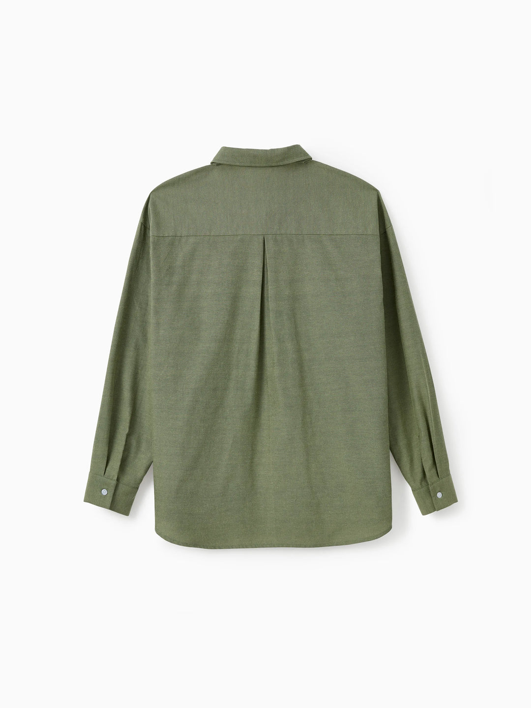 Conjuntos familiares a juego: Camisa verde de manga larga o vestido de tul bordado con hombros descubiertos y canalé verde