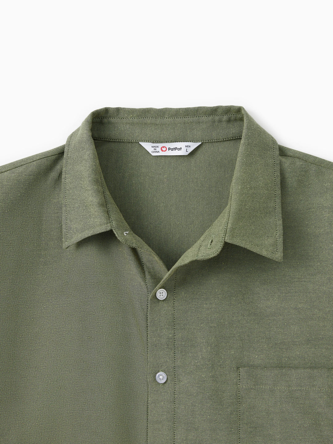 Conjuntos familiares a juego: Camisa verde de manga larga o vestido de tul bordado con hombros descubiertos y canalé verde