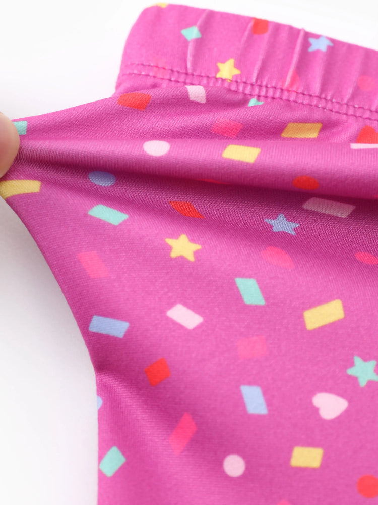 Ensemble 2 pièces t-shirt à manches longues et leggings à imprimé floral et pois pour petite fille Peppa Pig Roseo