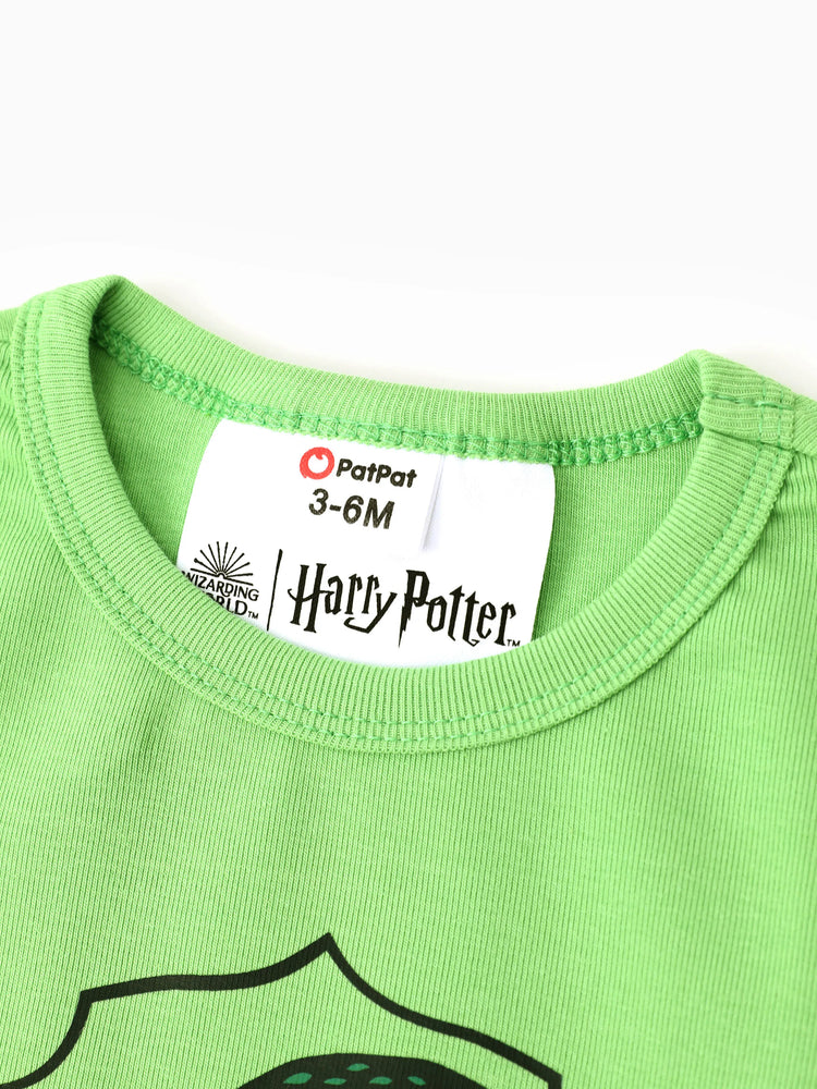 Combinaison bébé garçon à manches longues en coton Harry Potter verte