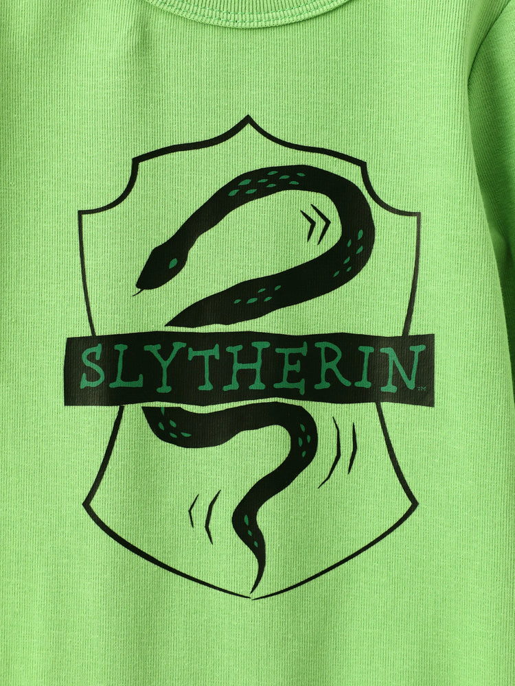 Combinaison bébé garçon à manches longues en coton Harry Potter verte