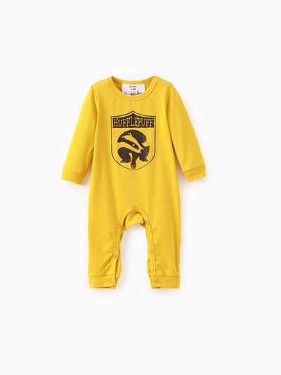 Combinaison bébé garçon/fille Harry Potter en coton à manches longues, 1 pièce, jaune