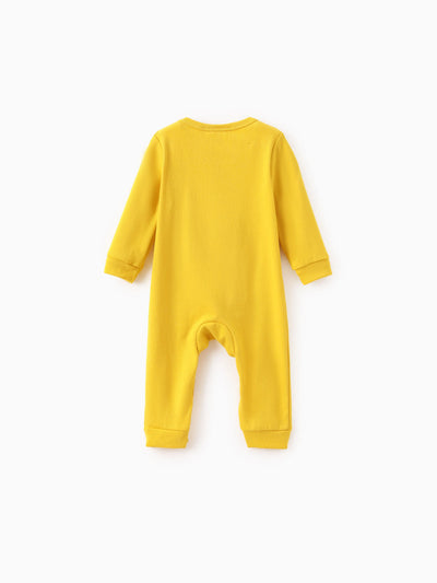 Combinaison bébé garçon/fille Harry Potter en coton à manches longues, 1 pièce, jaune