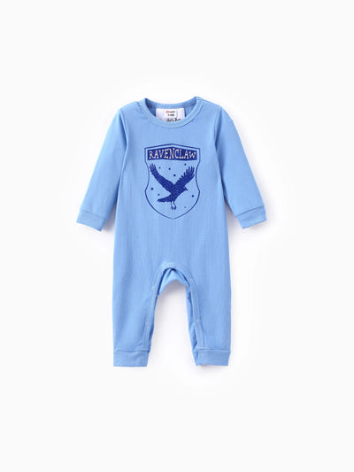 Combinaison bébé Harry Potter à manches longues en coton bleu roi